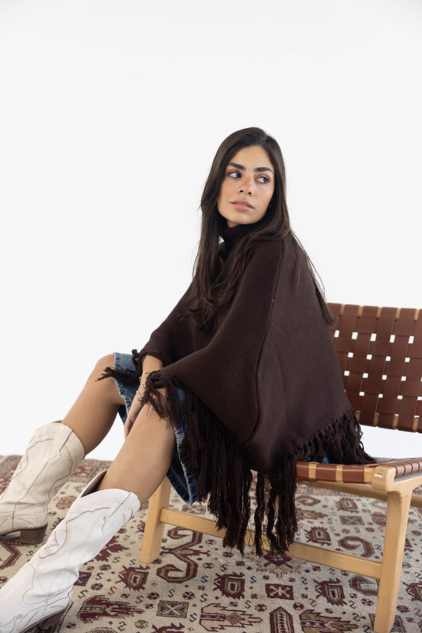 Poncho in Brown