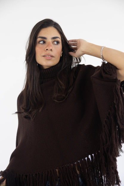 Poncho in Brown