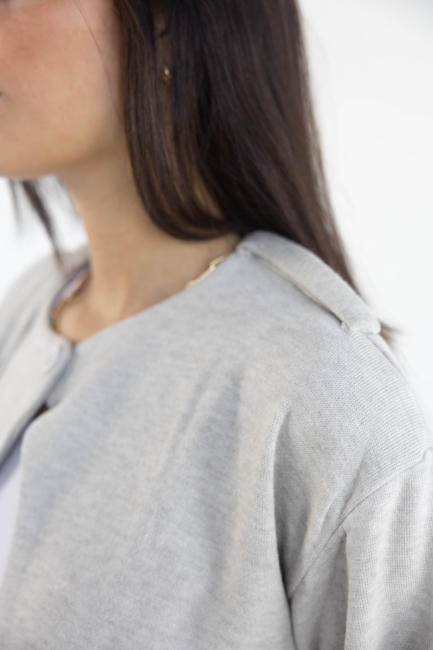 Scarf Cardigan in Greish