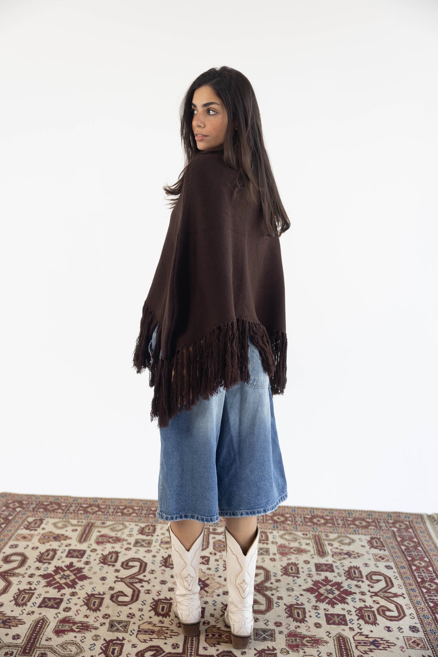 Poncho in Brown