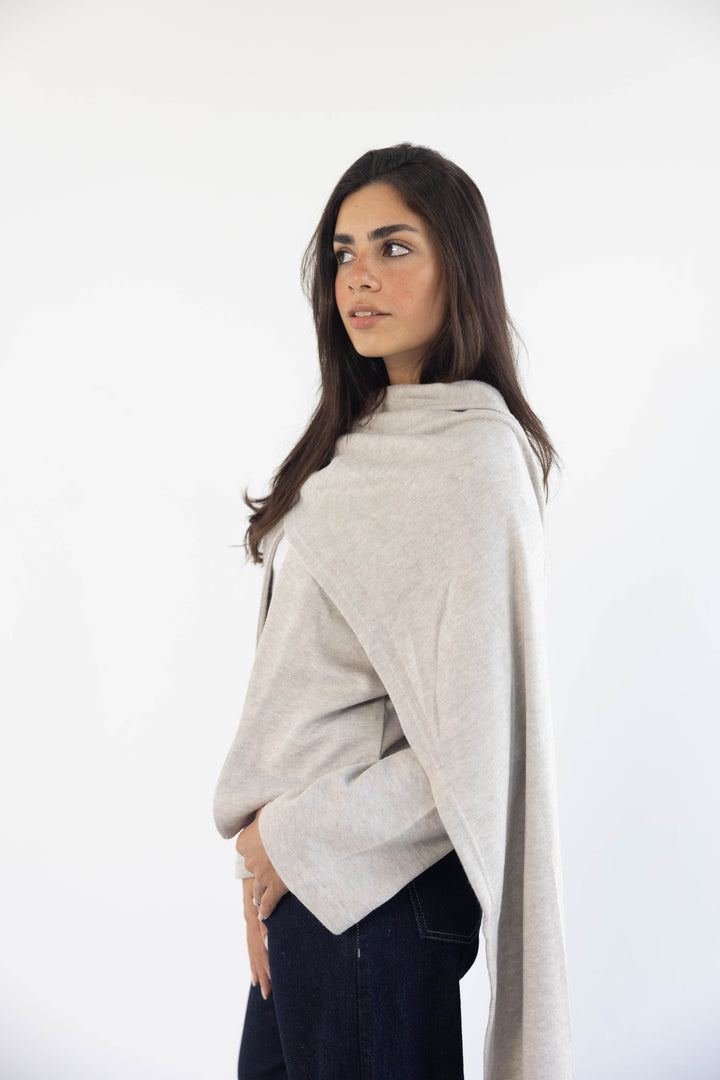 Scarf Cardigan in Greish