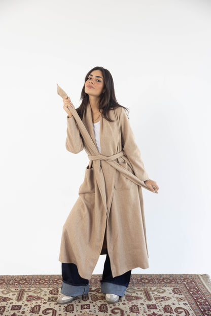 Coat in Beige