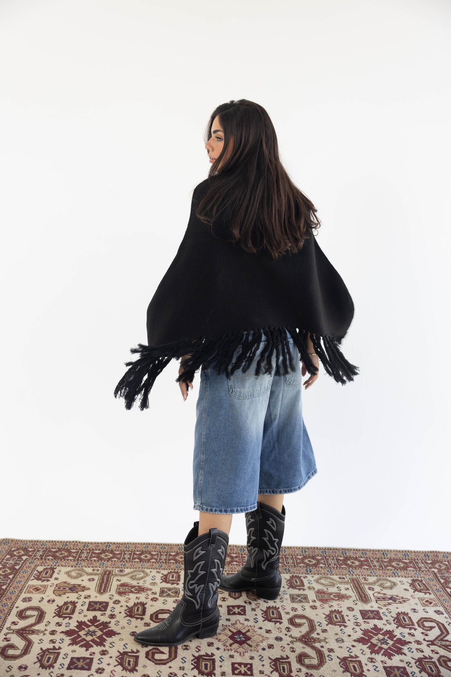 Poncho in Black