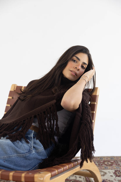 Poncho in Brown