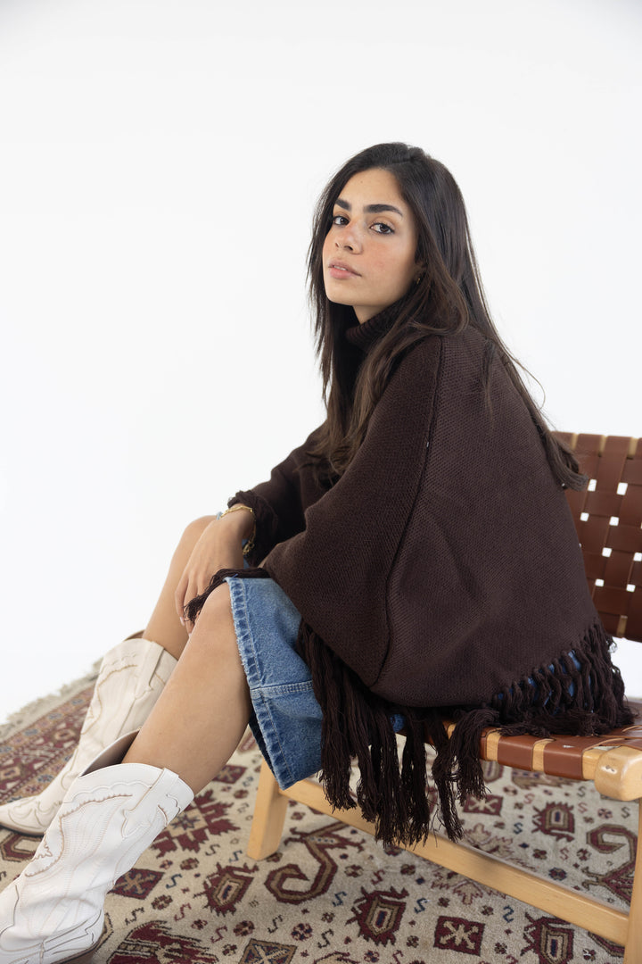 Poncho in Brown