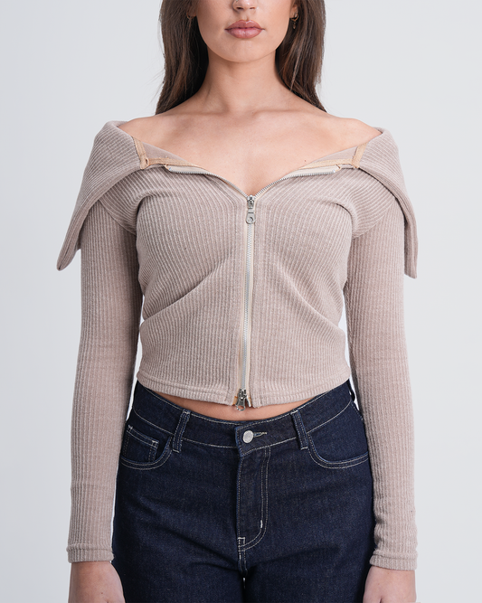 Kylie top in beige