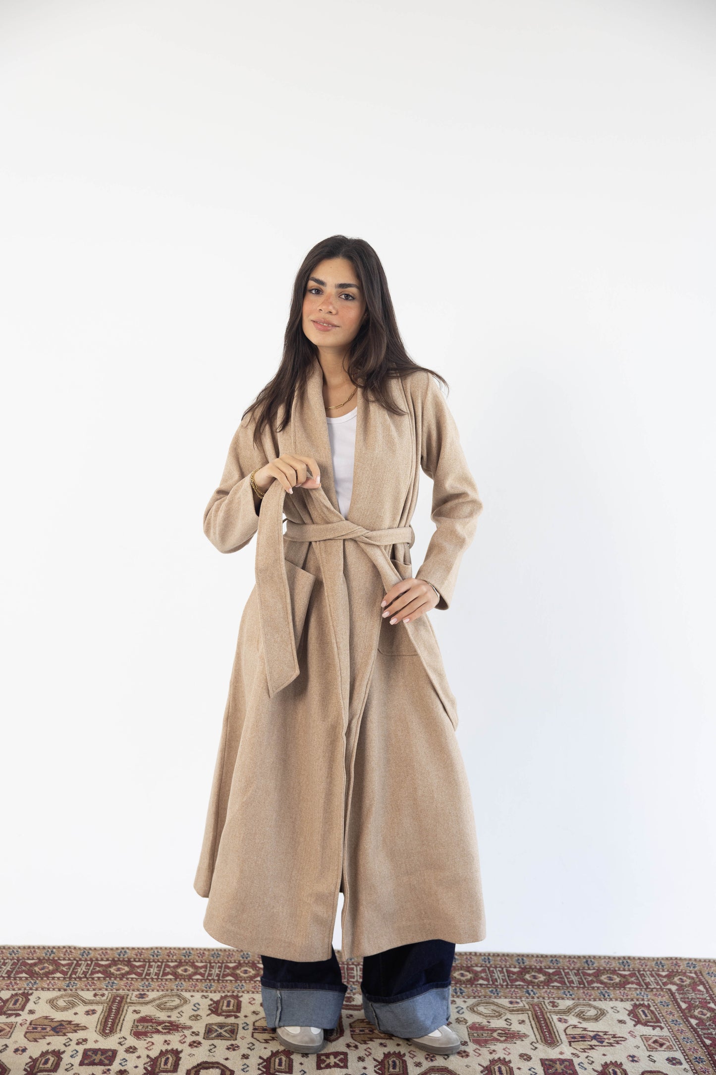 Coat in Beige
