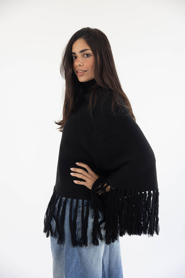 Poncho in Black