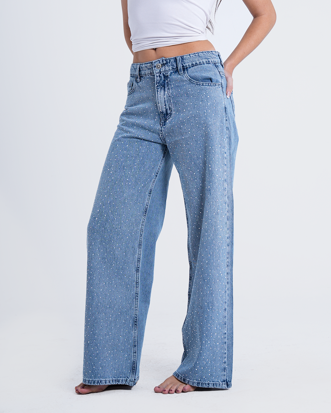 Rhinestone jeans