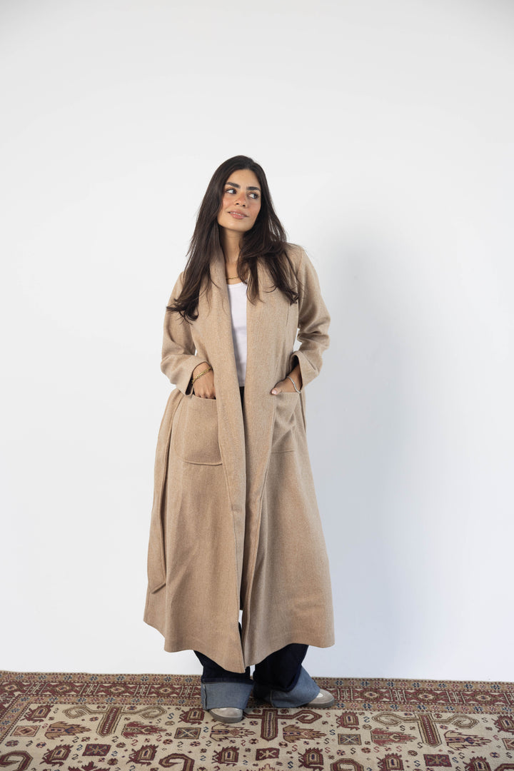 Coat in Beige