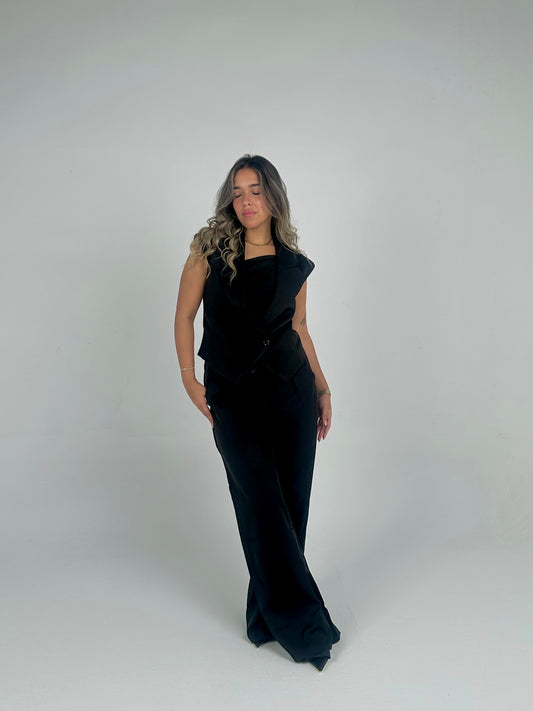 Tailored Vest in Black