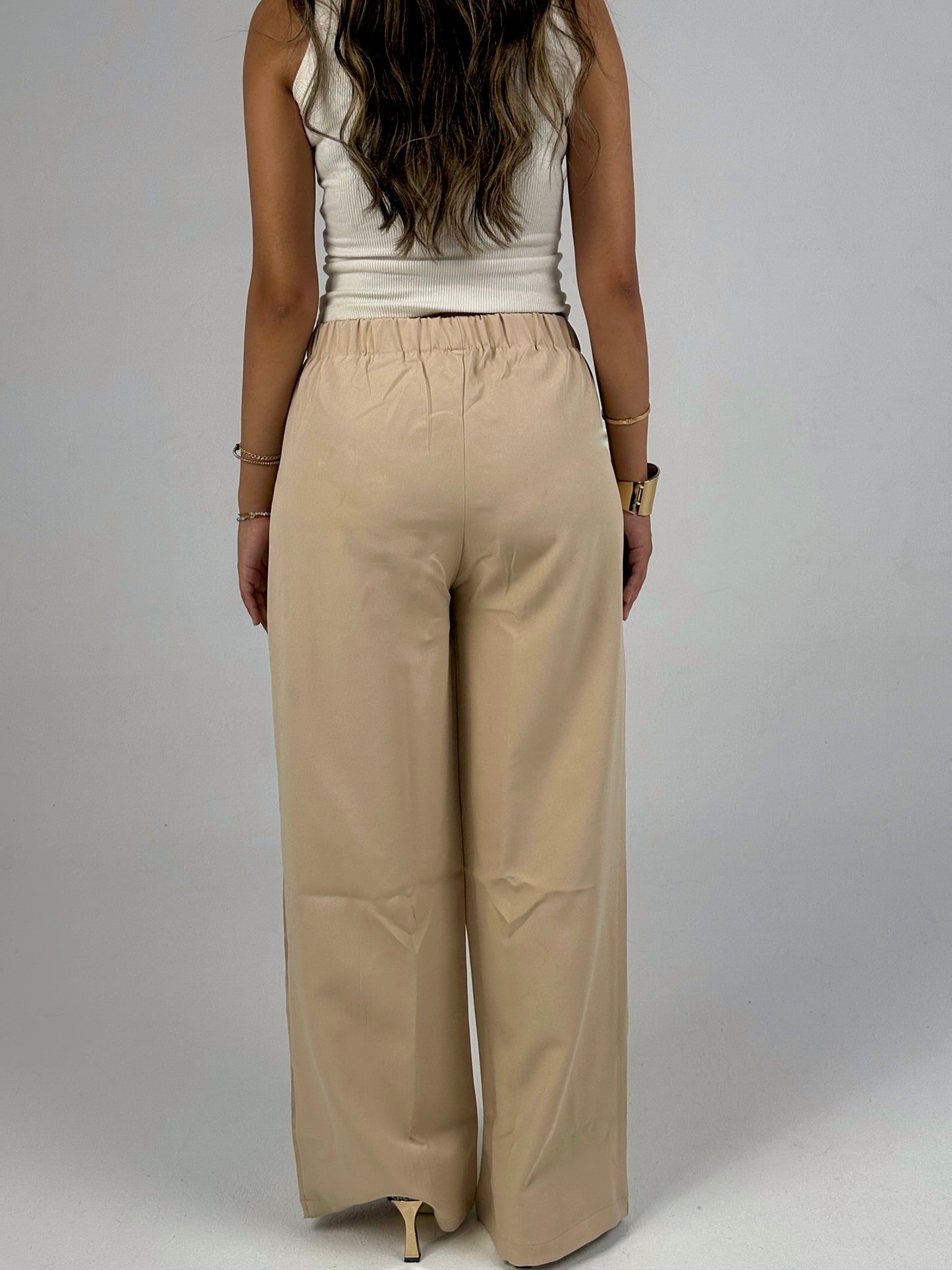 Tailored Pants in Beige