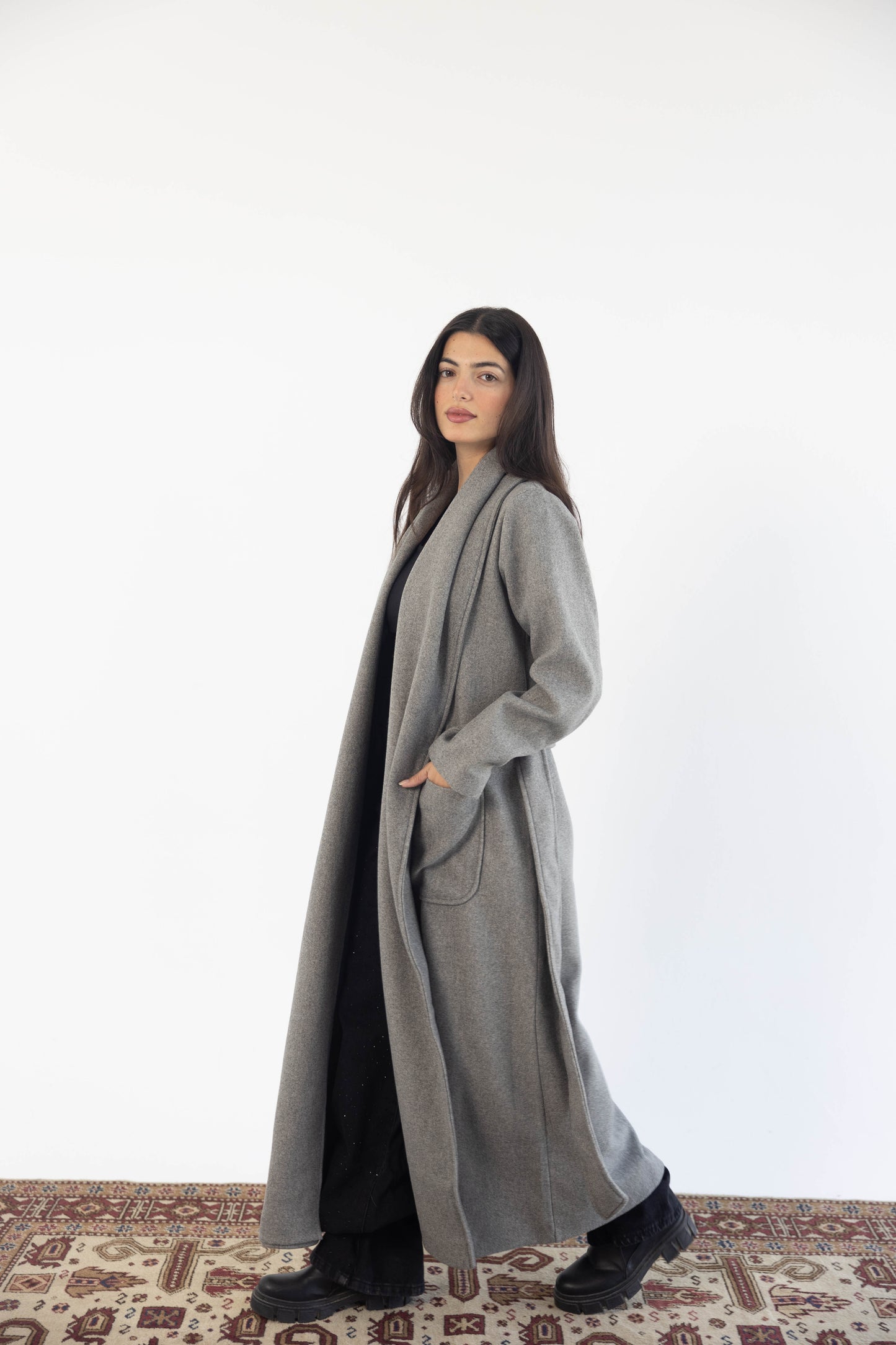 Coat in Grey