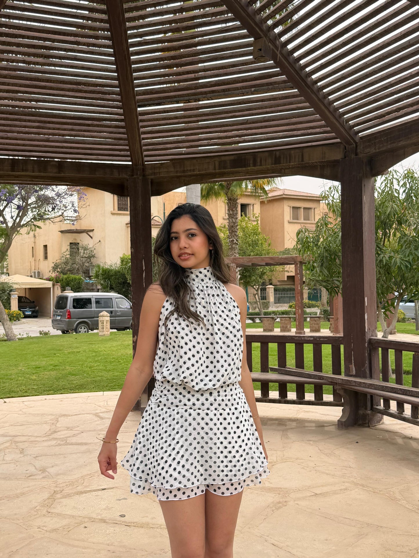 polka dots dress