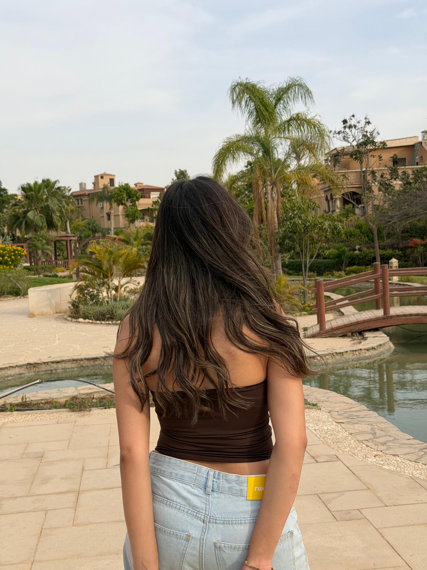 Halter Tops in Brown