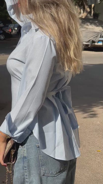 Striped Sculpt shirt